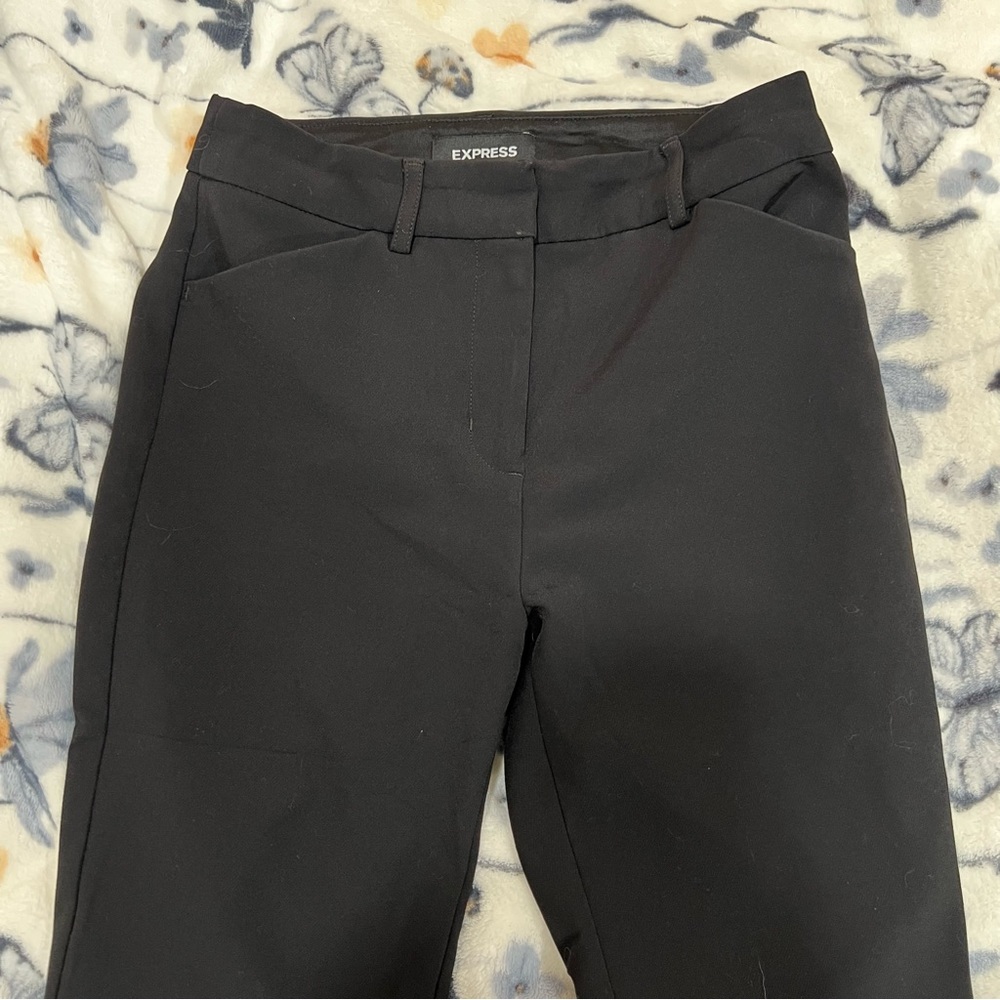black high rise skinny pants